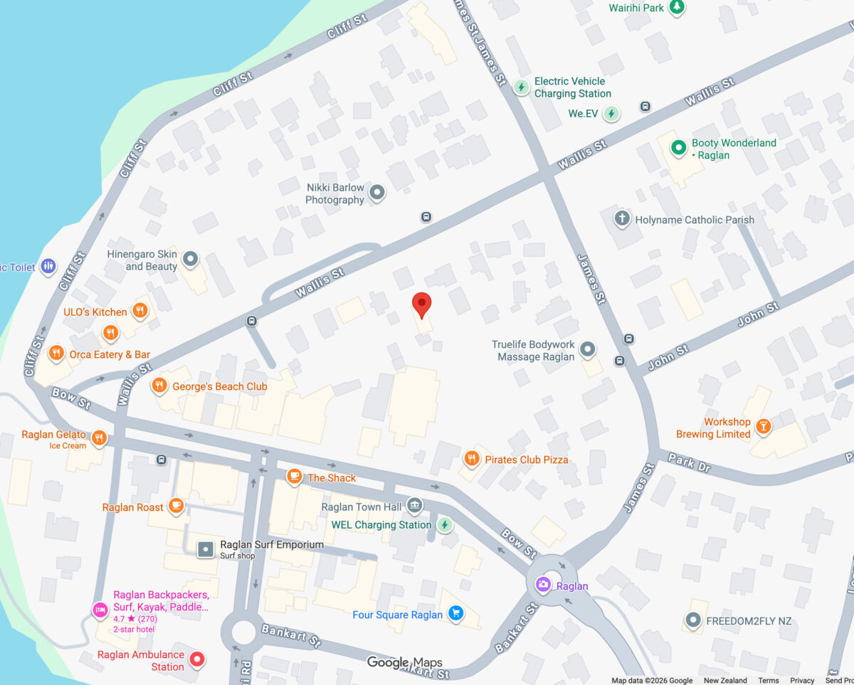 Raglan Osteopath Map
